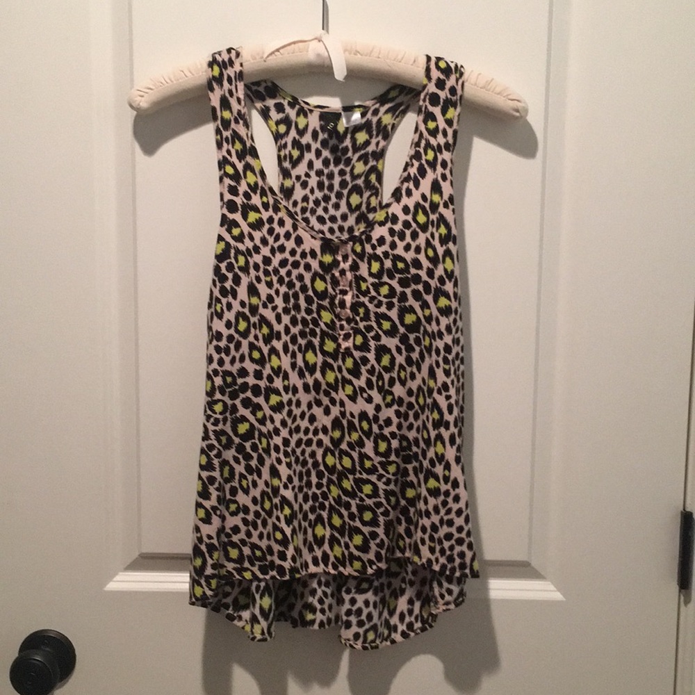 Animal print tank